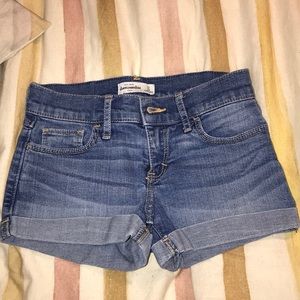 abercrombie kids jean shorts